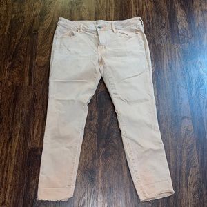 Light Peach Denim Wash American Eagle Jeans